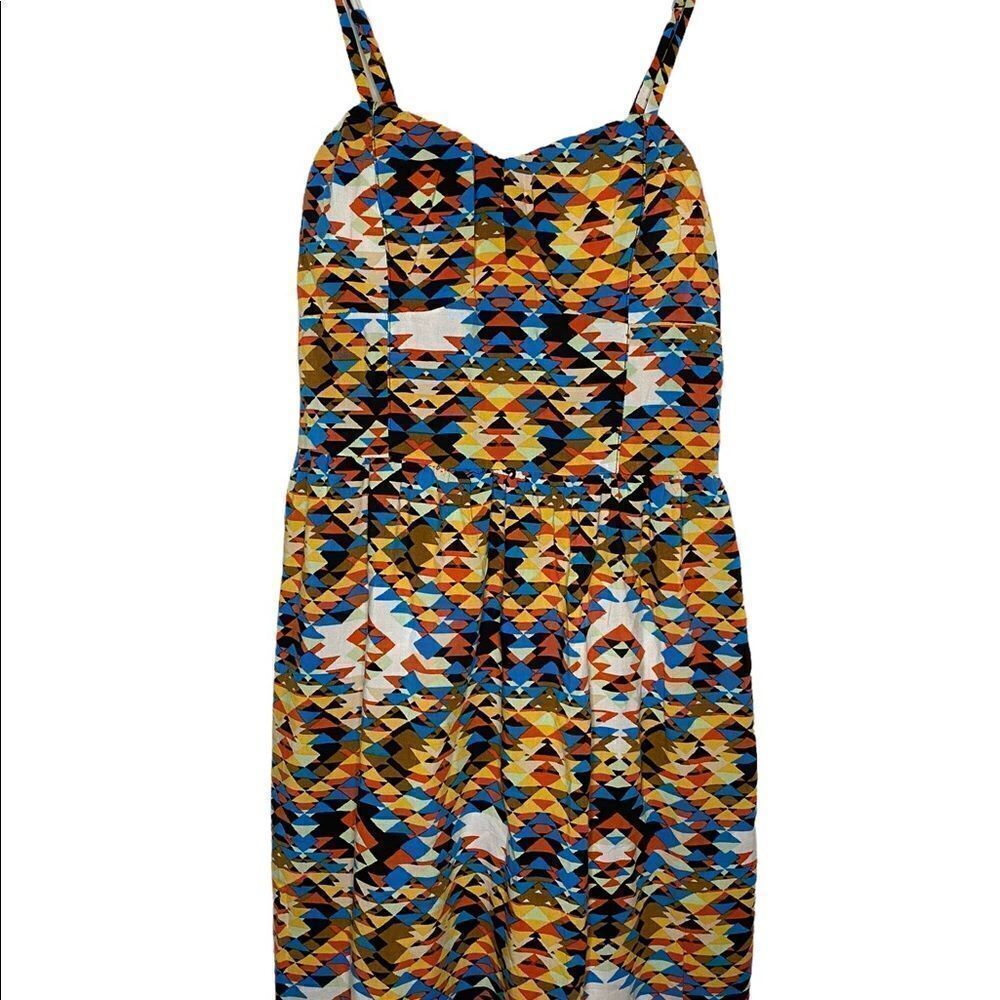 As U Wish Aztec Pattern Sundress Size Large - Picture 2 of 4